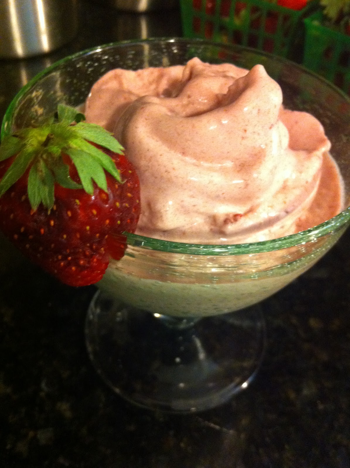 Satisfying Eats 90Second StrawberryCoconut Soft Serve (Dairy Free)